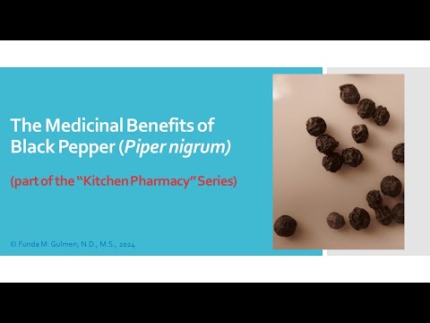 The Medicinal Benefits of Black Pepper (Piper nigrum)