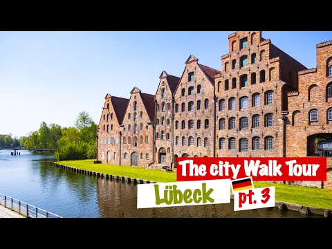 A Sunny day in Lübeck - City Walk Tour in a German Town 4K [PT.3]