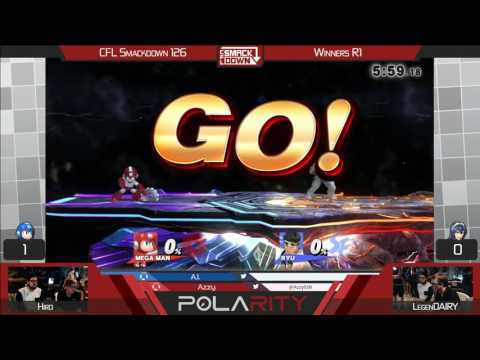 CFL Smackdown 126 WiiU - Hiro (Megaman) vs LegenDAIRY (Ryu) - Winners R1