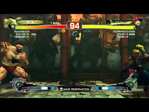 SSF4:AE AquaSilk529 (Zangief) vs FEDWARDS33068 (Akuma) -- The Silky Skies