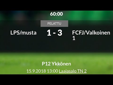 P12 Ykkönen: LPS/musta - FCFJ/Valkoinen 1 15.9.2018