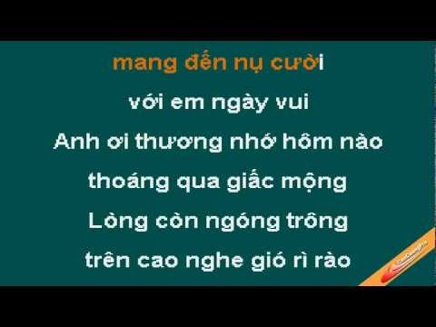 Mot Thoang Huong Tinh Karaoke - Hong Ngoc - CaoCuongPro