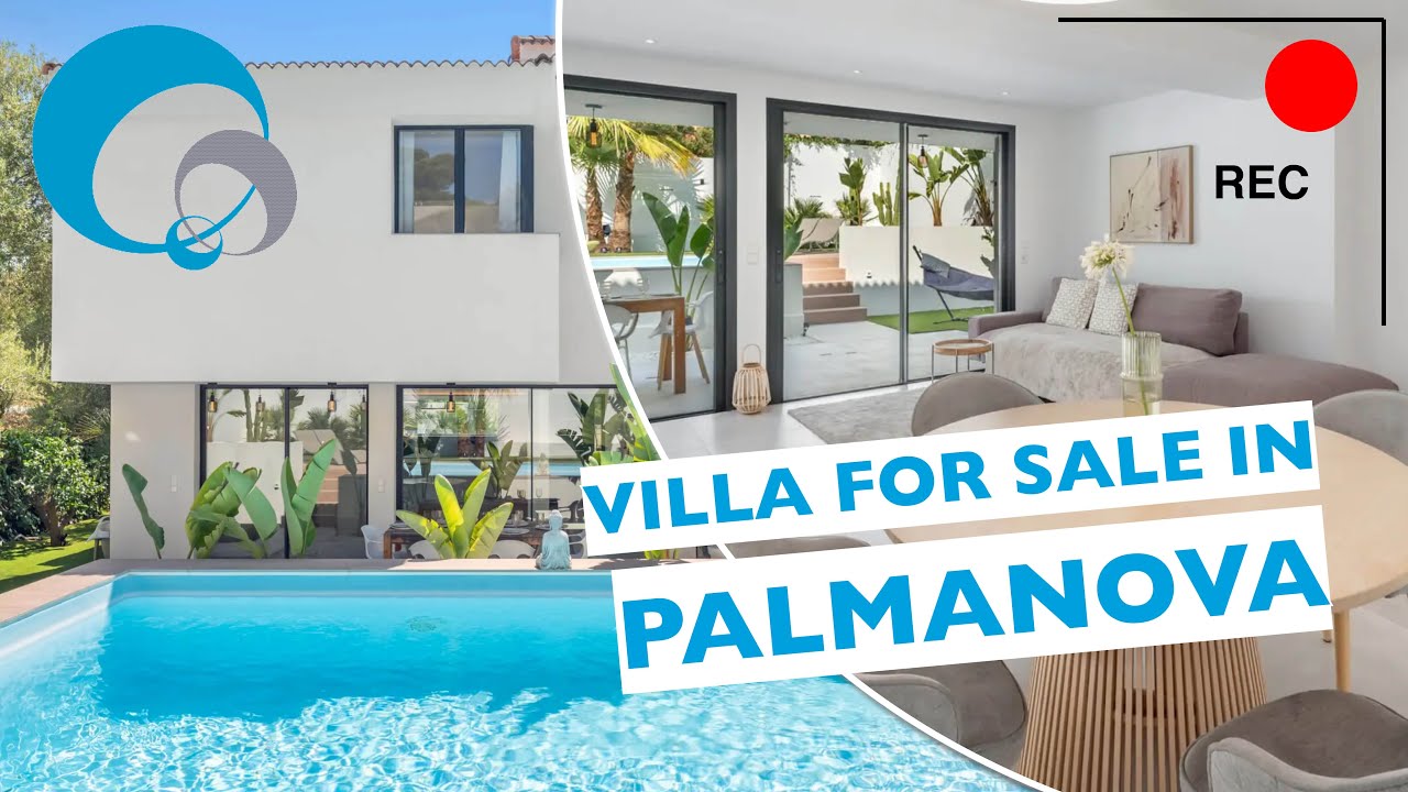 Modern and stylish villa with  pool close to the beach in Palmanova