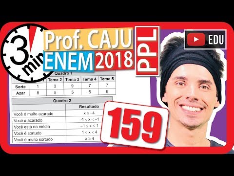 🏃ENEM 2018 PPL 👉 RAPIDINHA Questão 159 - Média Aritmética