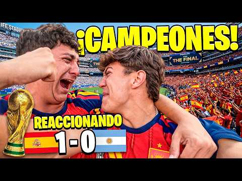 REACCIONANDO al ESPAÑA 1-0 ARGENTINA *CAMPEONES del MUNDO*