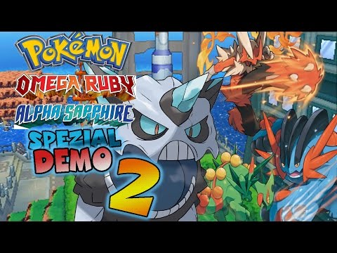 Pokémon Alpha Saphir & Omega Rubin Demo Part 2: Mega Firnontor?!