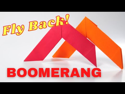 Origami Boomerang🪃 | Easy Paper Boomerang Really Comes Back❗️(No Glue No Tape❗️)