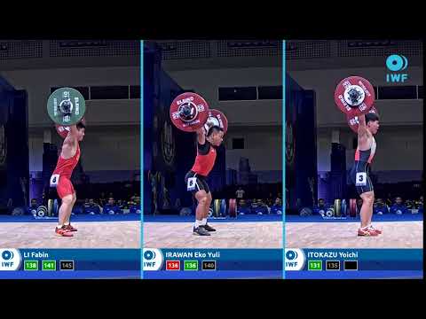 Snatch lifts comparison - IWF WC Pattaya - Men's - 61kg