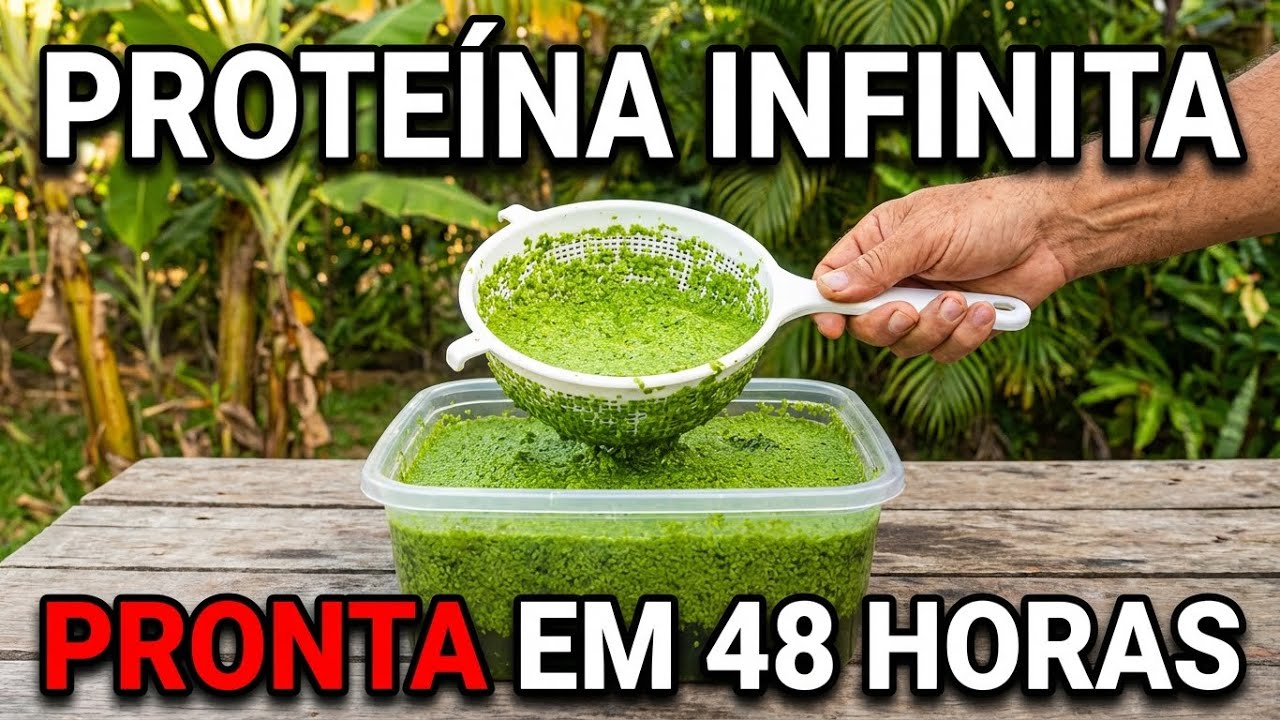 Cultive Proteína Ilimitada em um Balde. Dobra a Cada 48 Horas. Montagem em 5 Minutos.