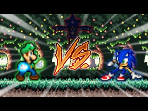 Luigi Vs Sonic (SMB VS SoSh Part 2) (140+ SUBSCRIBERS!!!)