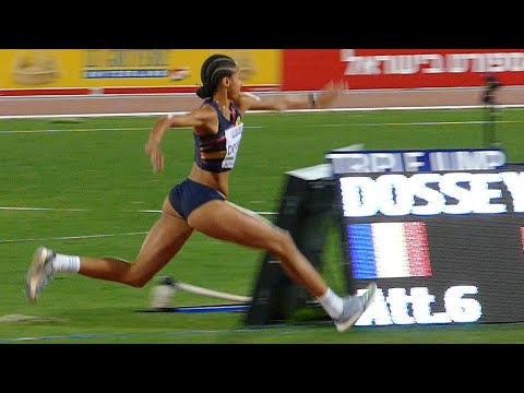 Jennifer Ștefania Dossey (ROU) Triple Jump 13.27 6th Place Slow motion 120 fps Jerusalem 2023