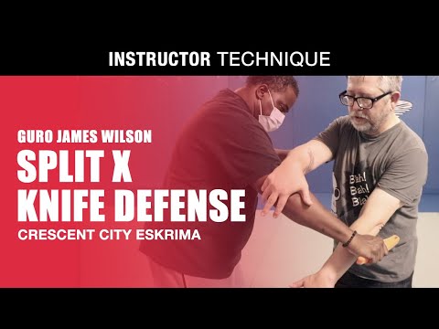 SPLIT X DEFENSE to COMPRESSION COMPRESSION LOCK | FILIPINO MARTIAL ARTS | CRESCENT CITY ESKRIMA
