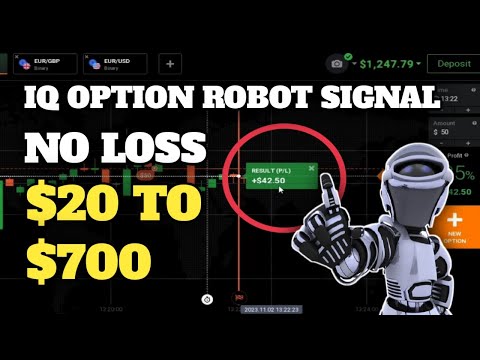 IQ Option Robot Signals - No Loss Capital $20 to $700 || 100% Success