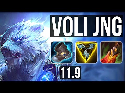 VOLIBEAR vs NIDALEE (JUNGLE) | 11/0/7, Legendary | KR Diamond | v11.9