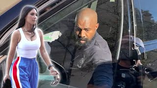 Kanye West Shows Weight Gain In Rare Outing While Kim Slays At BBall Practice