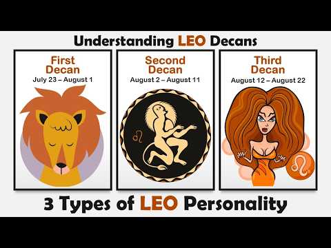 Different Types of Leo Personality || Understanding Leo Decans #leo