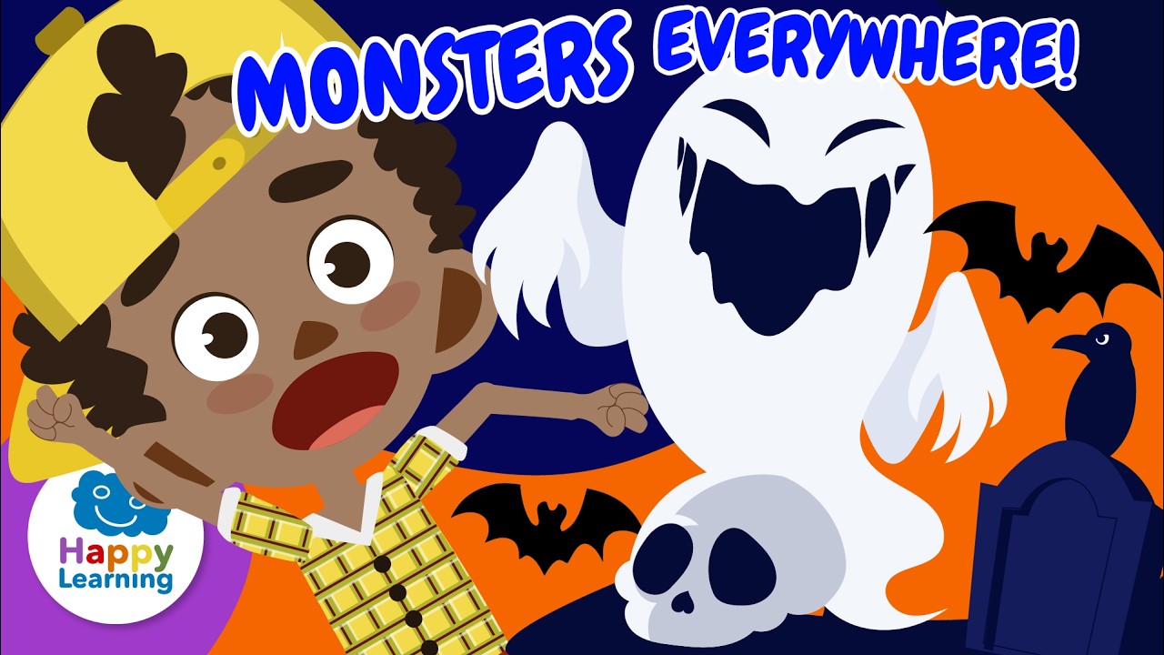 HALLOWEEN IS HERE 🎃🧛 Vampires, Ghosts & Mummies | Educational Videos for Children | @HappyLearningEN