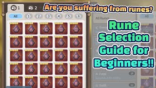 Rune Selection Guide for Beginners! [Summoners War Chronicles]