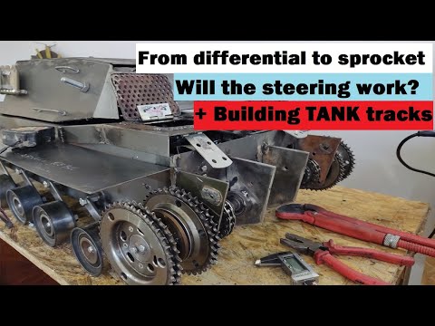 Heavy Rc Tank Differential to Sprockets and Tracks Building EP.8