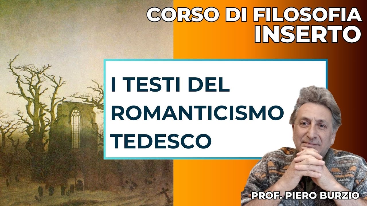 I testi classici del Romanticismo tedesco: lettura e analisi guidata dal  prof. Piero Burzio.