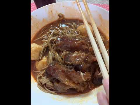 ASMR beef tendons, noodles