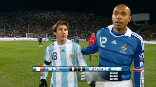 The Day Lionel Messi Showed Thierry Henry Who Is The Boss & Destroyed France