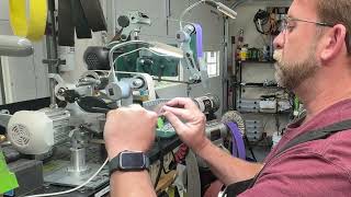 Reprofiling Polishing & Sharpening a Santoku knife that's edge is into the Grantons.
