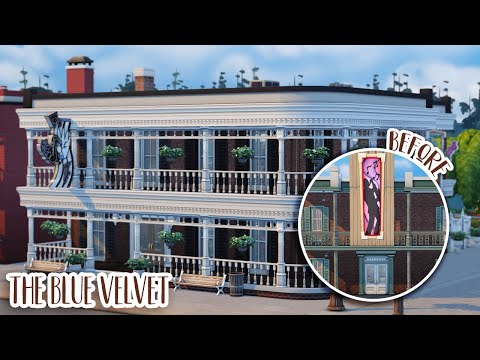 The Blue Velvet 💙🎷Base Game But Better...(Sims 4 Speed Build)