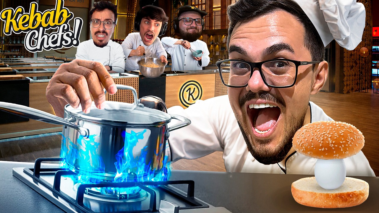 GANHEI O MASTER CHEF DOS COLEGAS FAZENDO PAO COM OVO - Kebab Chefs