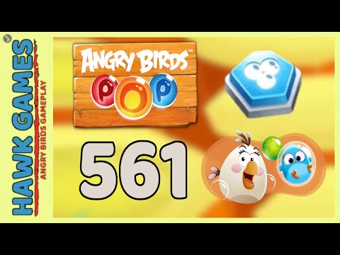 Angry Birds Stella POP Bubble Shooter Level 561 - Walkthrough, No Boosters