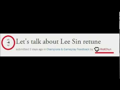 Everyone Reacts to the proposed Lee Sin "Retuning"