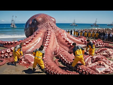 The 3500-Kilogram Giant Octopus Hunting Expedition – A Dangerous Deep-Sea Fishing Documentary