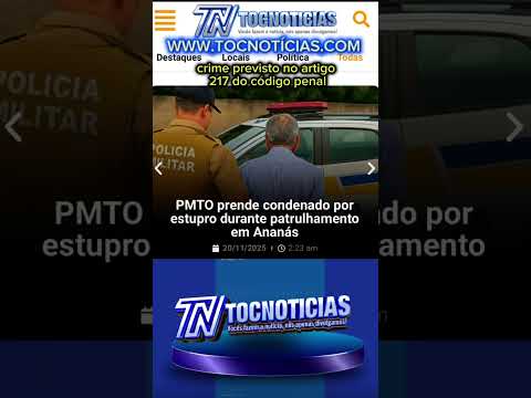 Prisão em Ananás: Polícia militar captura Foragido condenado por estupro durante patrulhamento 🚨