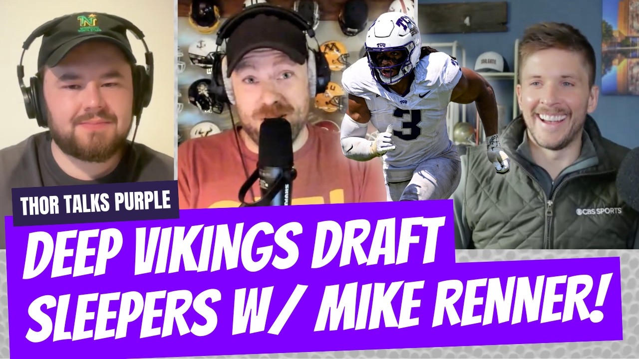 Deep NFL Draft SLEEPER fits for Minnesota Vikings with Mike Renner!