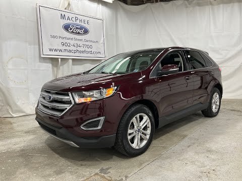 Burgundy Velvet 2018 Ford Edge SEL Review - MacPhee Ford