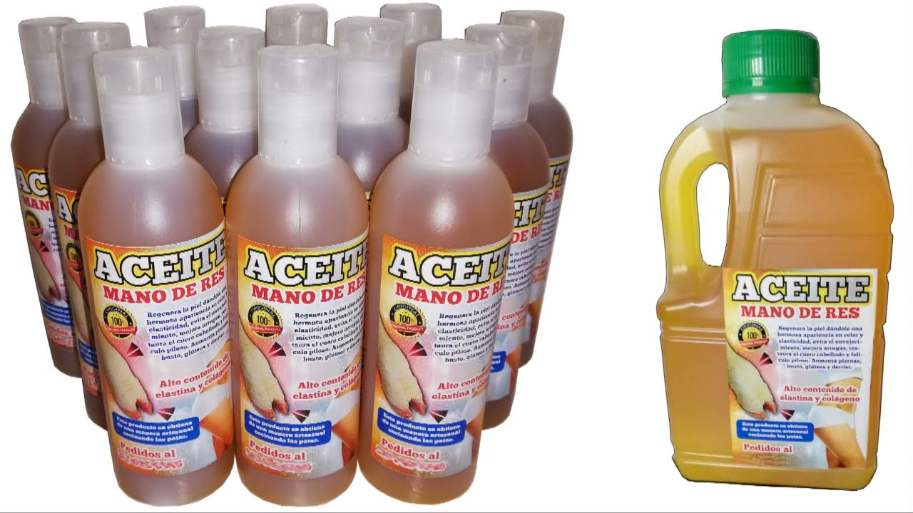 Aceite de pata de res original y puro 100%