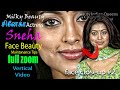 Sneha Actress Beauty Face 2 சினேகா స్నేహ Close Up Beauty Vertical Zoom Video B