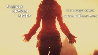 Weekly Skyrim Mods: Animated Dragon Wings, Flying Mod Beta, Elven Rogue Armor and Riften Player Home