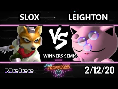 Hax’s Nightclub S1E7 Winners Semis - Leighton (Jigglypuff) Vs. Slox (Fox) Smash Melee - SSBM