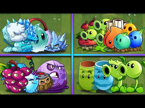Random 4 Team 4 Plants - Who Will Win? - PvZ 2 Team Plants Battles
