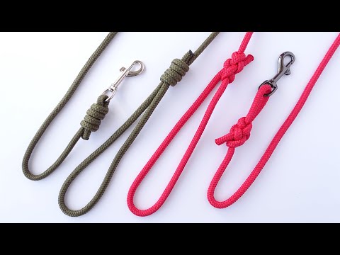 2 Ways to Make a Dog Leash Out of Rope-The Broach Loop / Double Fisherman's Knot - CBYS Tutorial