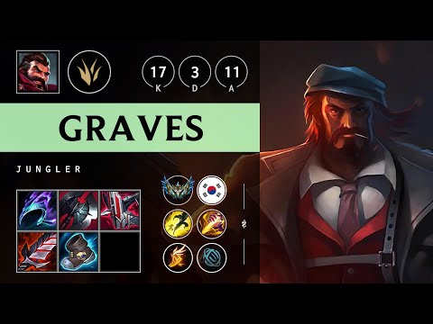 Graves Jungle vs Poppy: Godlike - KR Challenger Patch 14.17