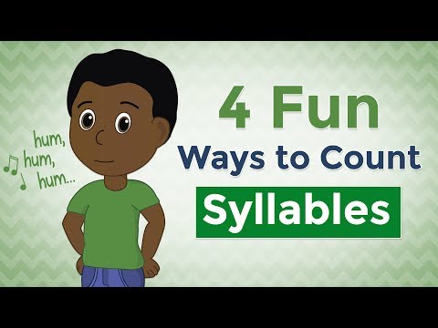 4 Fun Ways To Count Syllables