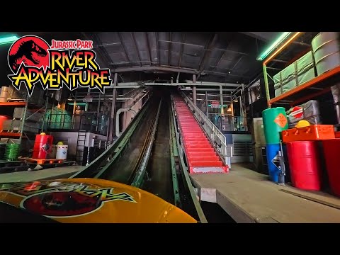 Jurassic Park River Adventure 4K Front Seat POV - Universal Studios Islands of Adventure