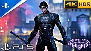 Gotham Knights - Nightwing Perfect Takedowns & Combat (4K)