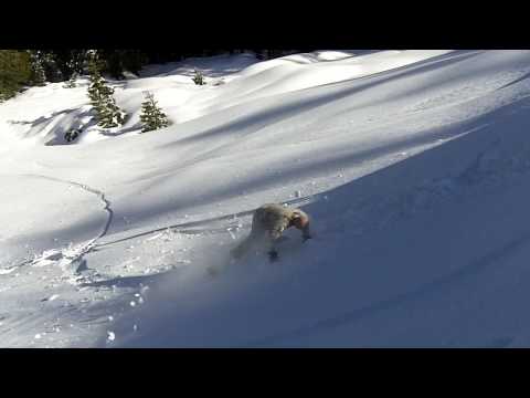 Butte Meadows Snowboard bail