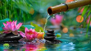 Relaxing Piano & Nature Water Sounds 🌿 Bamboo Ambience for Meditation, Focus & Deep Sleep