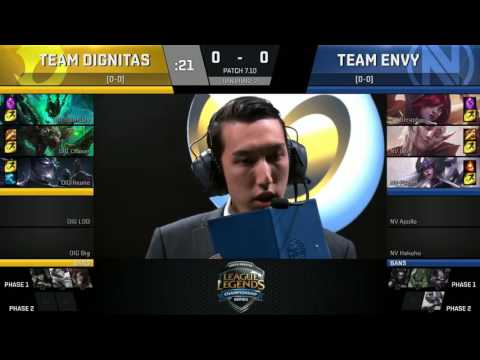 DIG vs nV, Game 1   NA LCS 2017 Summer    Dignitas vs EnVy G11