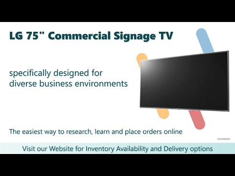 LG Commercial Signage TV