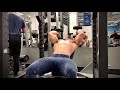 Overhead Tricep dumbbell extension incline